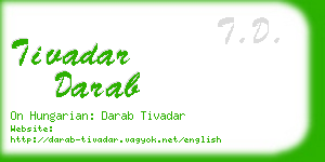 tivadar darab business card